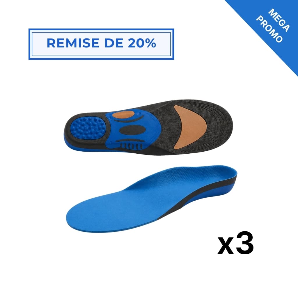 Semelles ergonomiques anti-douleur absorptives – confort quotidien pieds