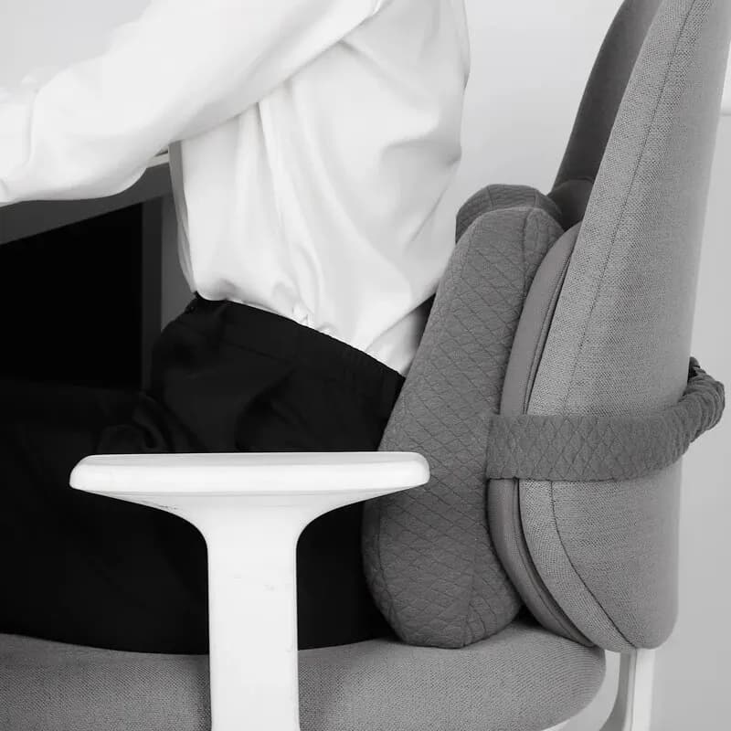 Oreiller ergonomique pour lombaires en mousse à mémoire de forme