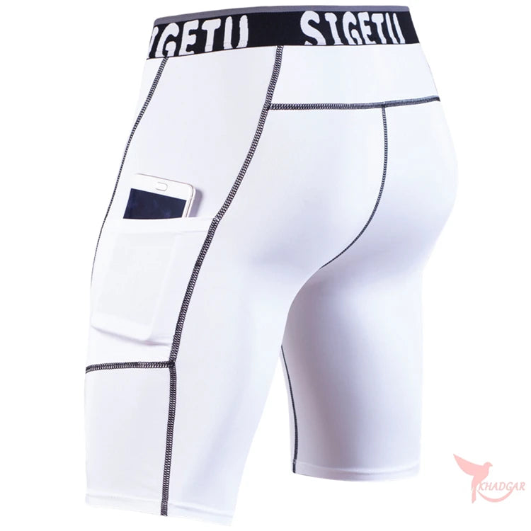 Short de compression de sport pour homme