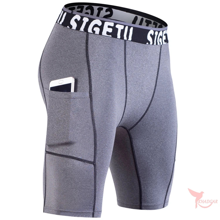Short de compression de sport pour homme