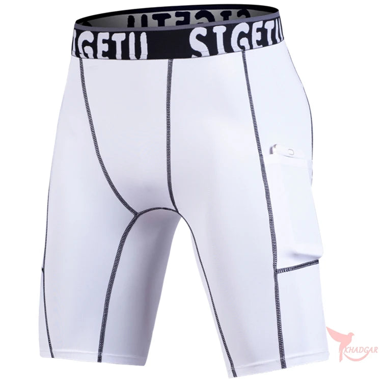 Short de compression de sport pour homme