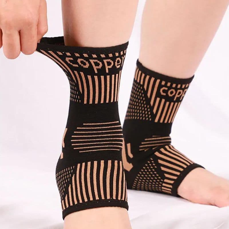 Chaussette orthèse de compression courte à bout ouvert