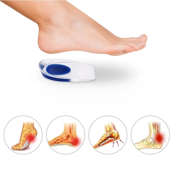 Semelle anti douleur intérieure pour talon en silicone