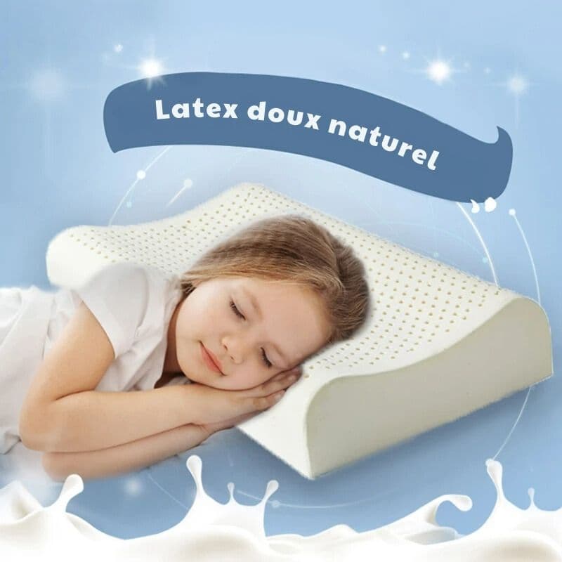 Oreiller ergonomique latex respirant – soutien cervical naturel