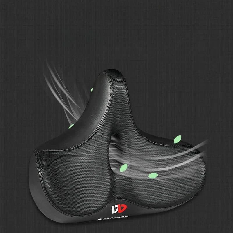 Selle vélo anti douleur extra large à ressorts