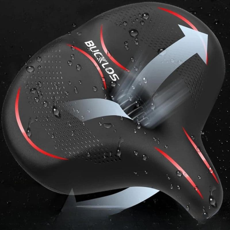 Selle vélo anti douleur épaisse et imperméable