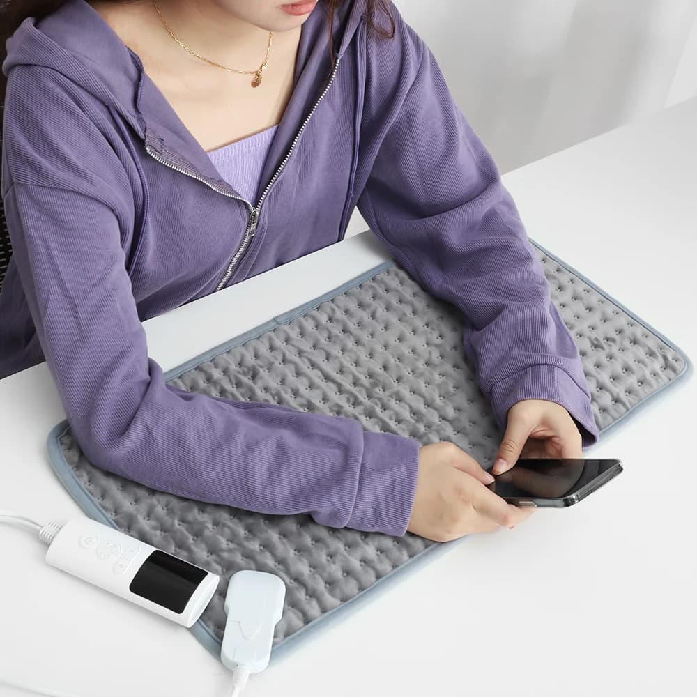 Coussin chauffant électrique anti-douleur doux et efficace