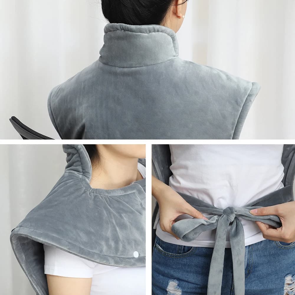 Coussin chauffant électrique anti-douleur doux et polyvalent