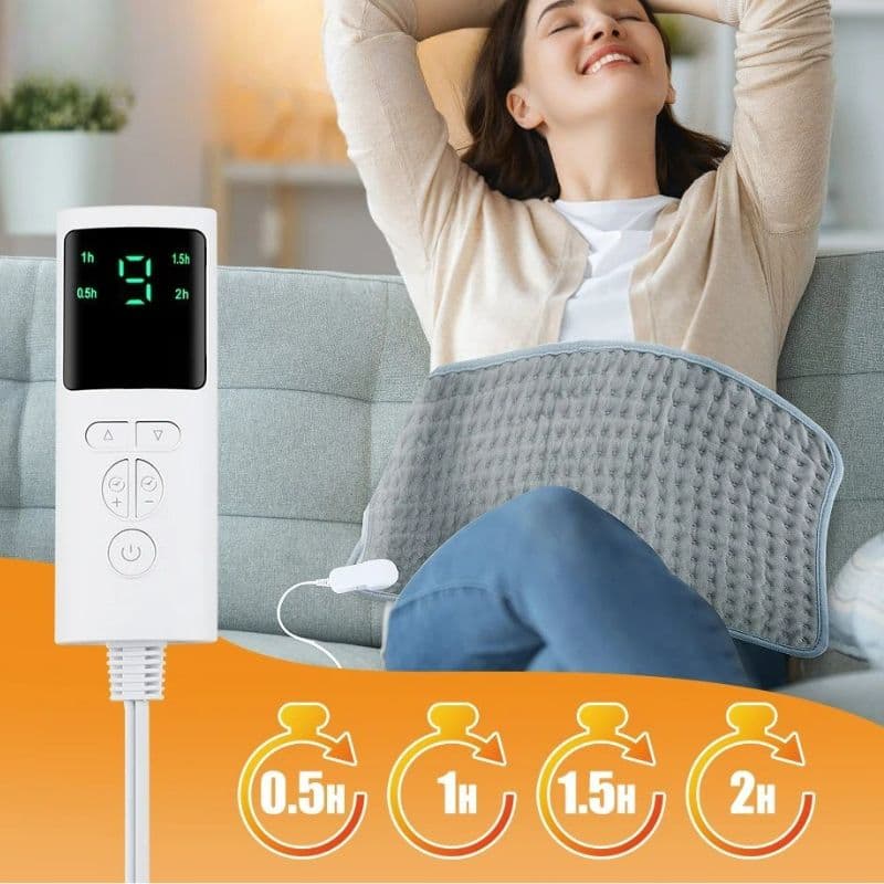 Coussin chauffant électrique anti-douleur pratique et efficace