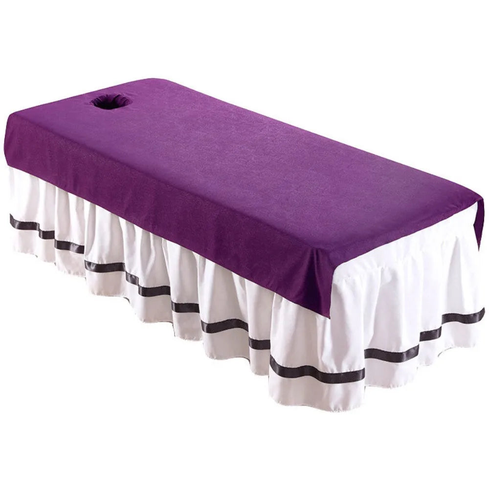 Drap lavable en machine pour table de massage