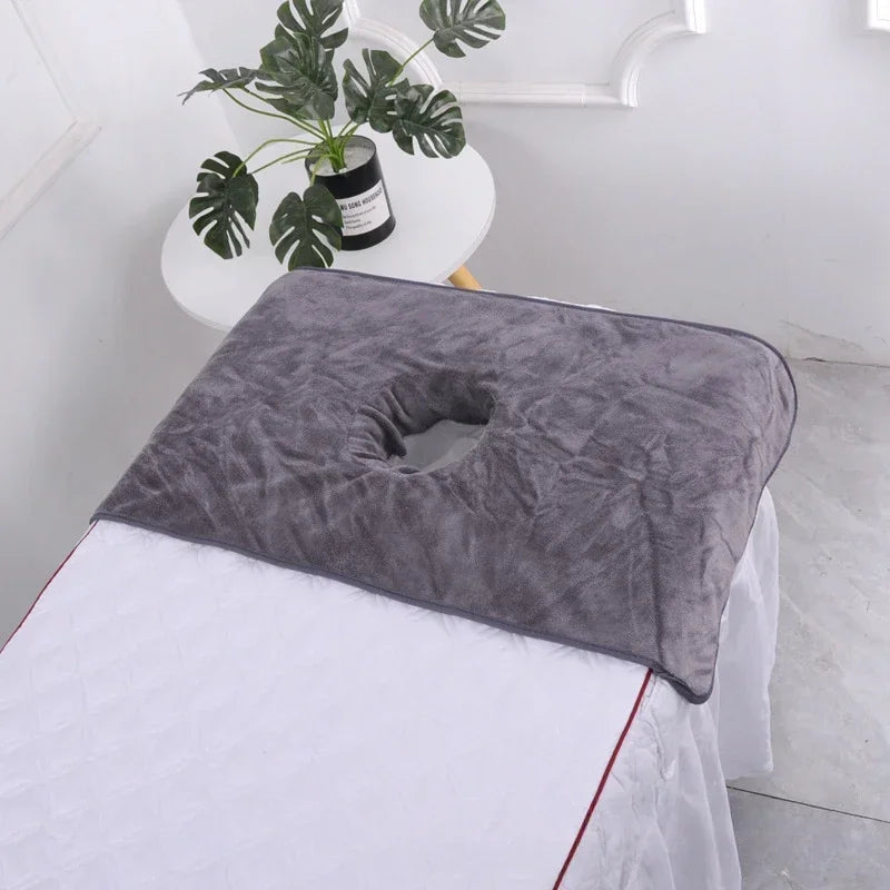 Serviette de visage pour table de massage