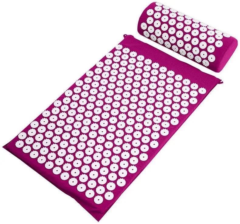 Tapis d’acupression avec coussin à housse amovible