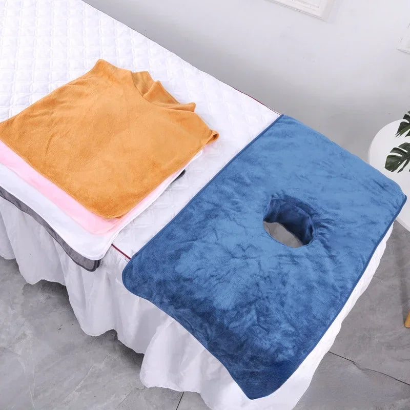 Serviette de visage pour table de massage