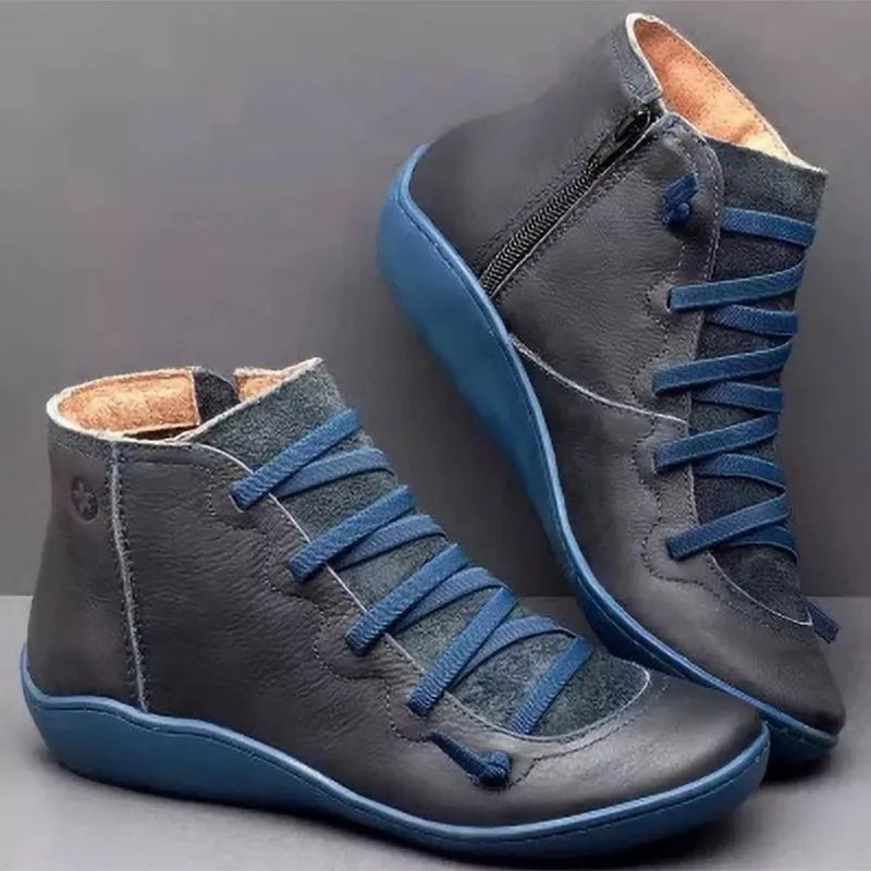 Bottines orthopédiques femme – fermeture éclair confort pieds