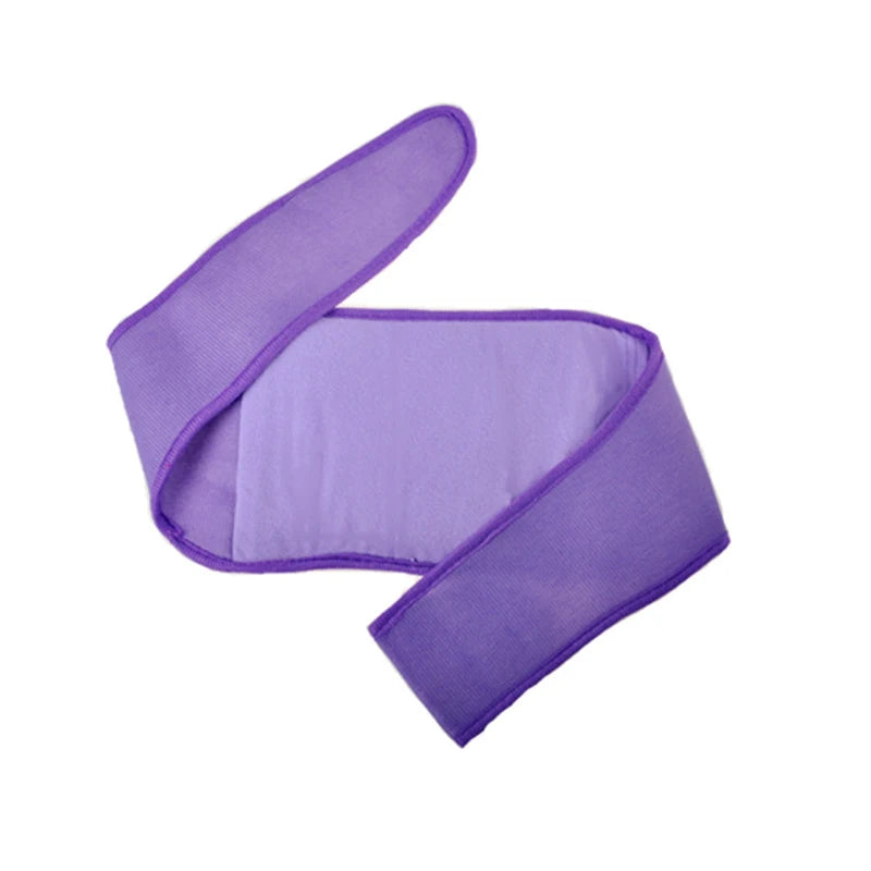 Bouillotte violette en flanelle pour abdomen