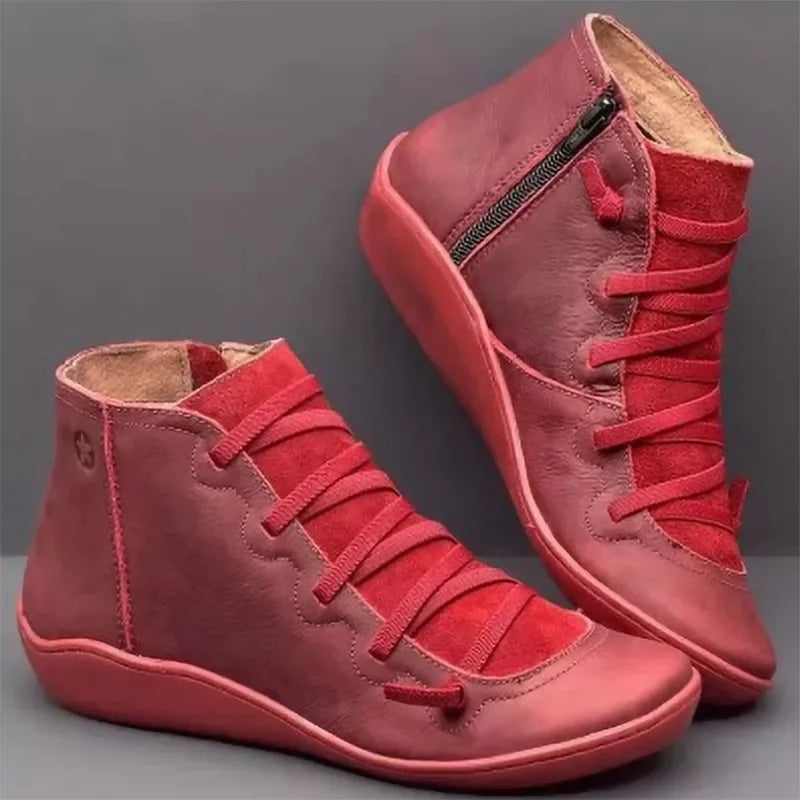 Bottines orthopédiques femme – fermeture éclair confort pieds