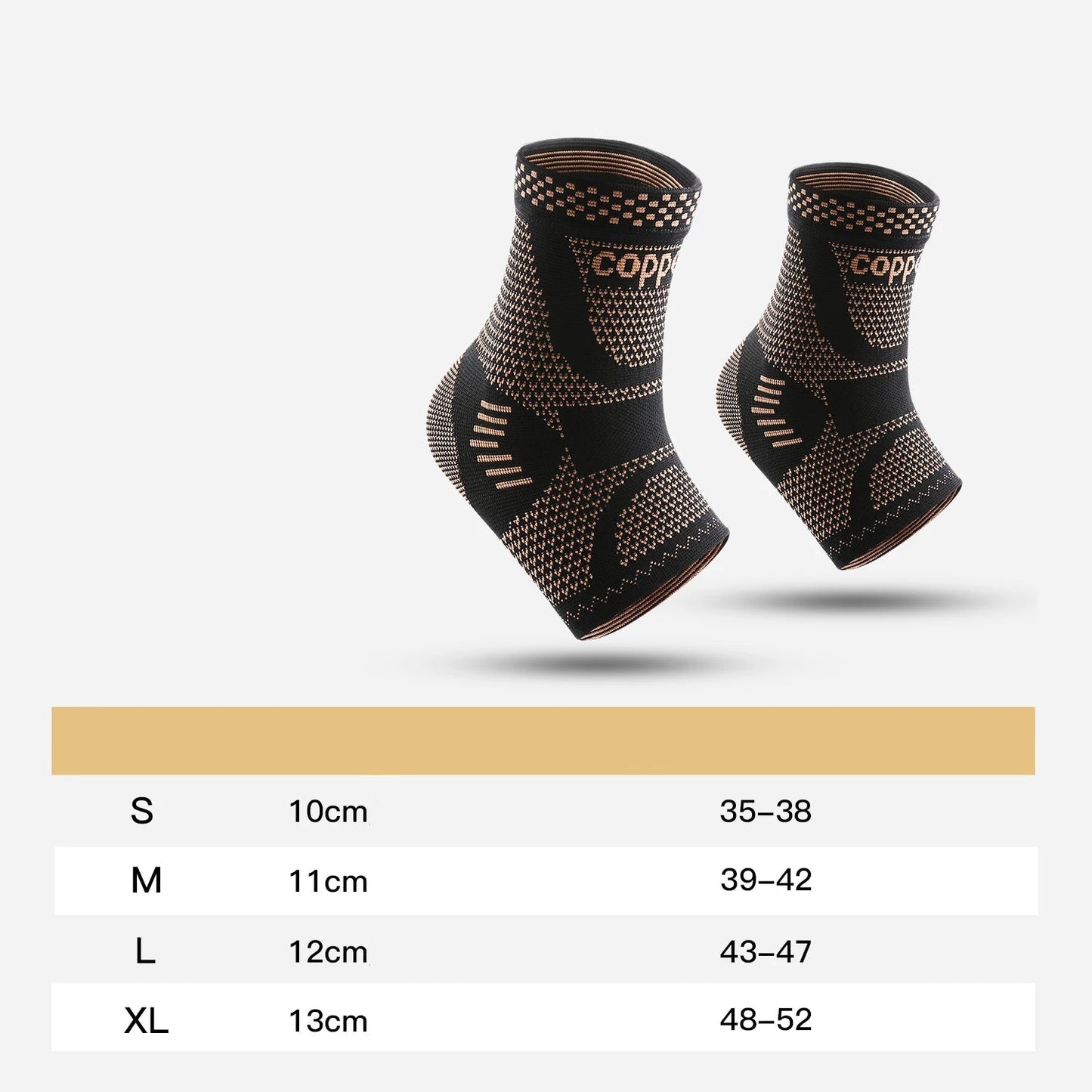 Chaussette orthèse de compression courte à bout ouvert