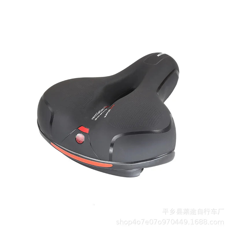 Selle vélo anti douleur à bande réfléchissante et respirante