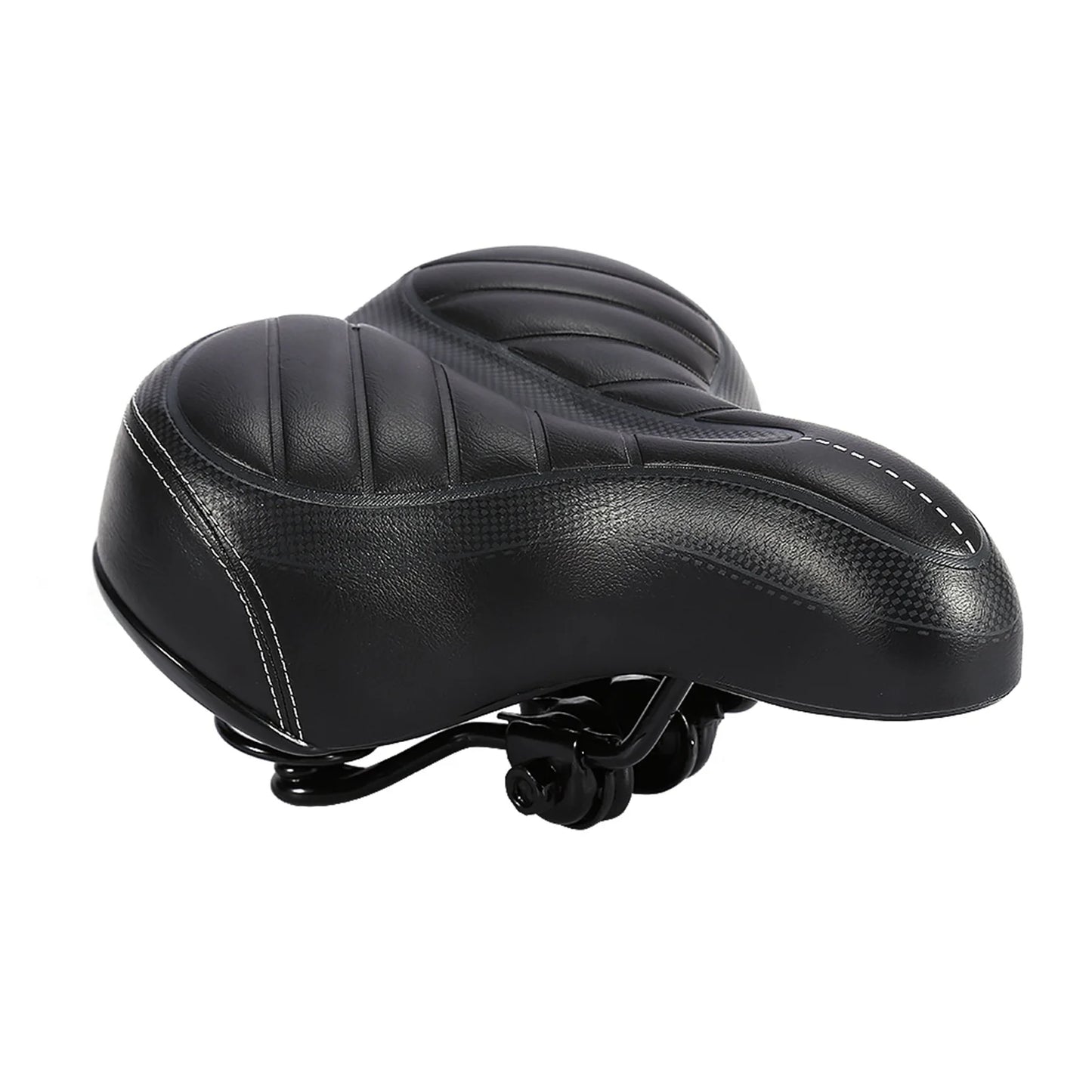 Selle de vélo anti douleur en cuir artificiel