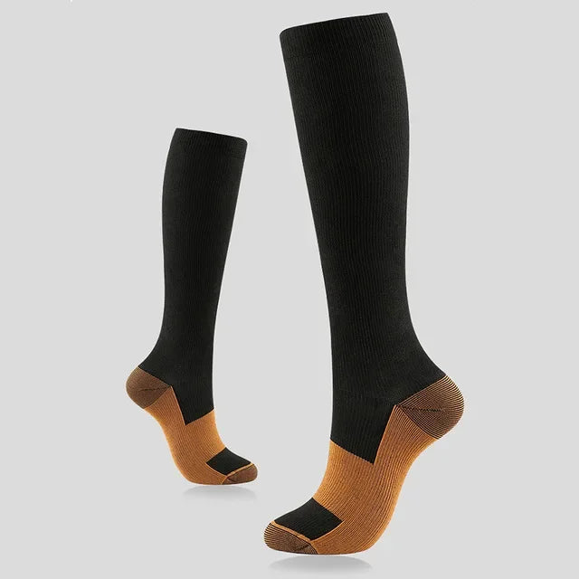 Paire de chaussettes de compression en nylon pour femme