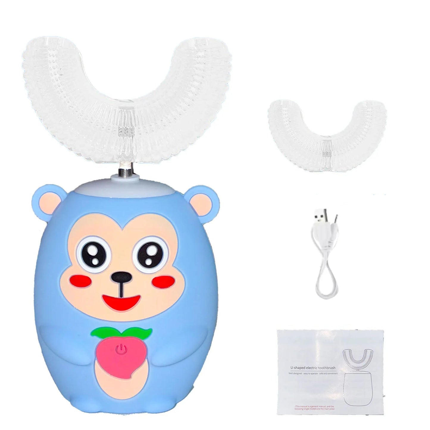 Brosse à dents électrique pour enfant en forme de U