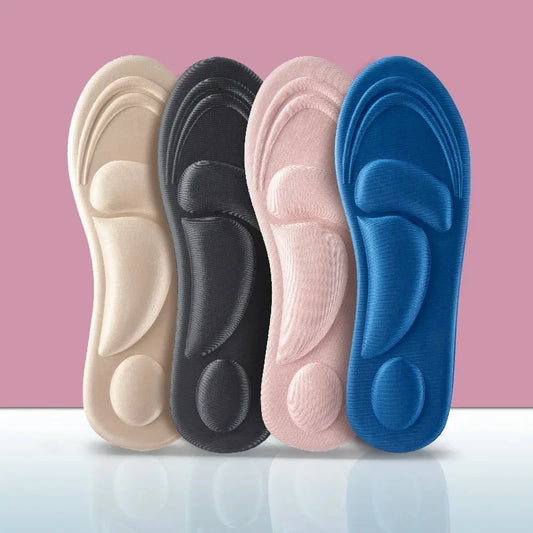 Semelle anti douleur rose à pois noirs à mémoire de forme