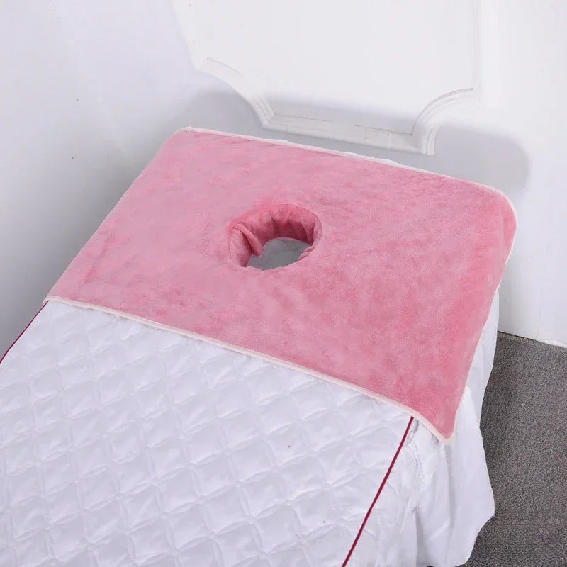 Serviette de visage pour table de massage