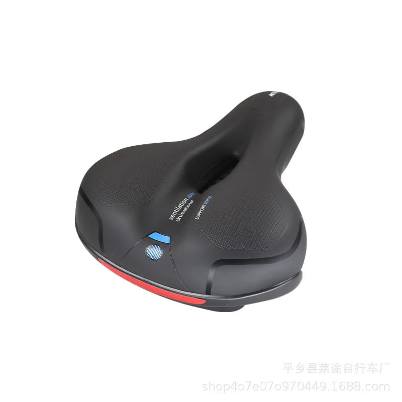 Selle vélo anti douleur à bande réfléchissante et respirante