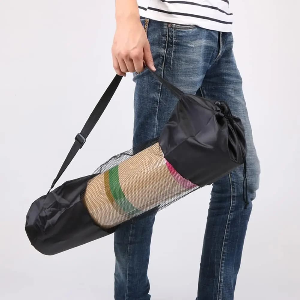 Sac respirant pour tapis de sport avec sangle réglable