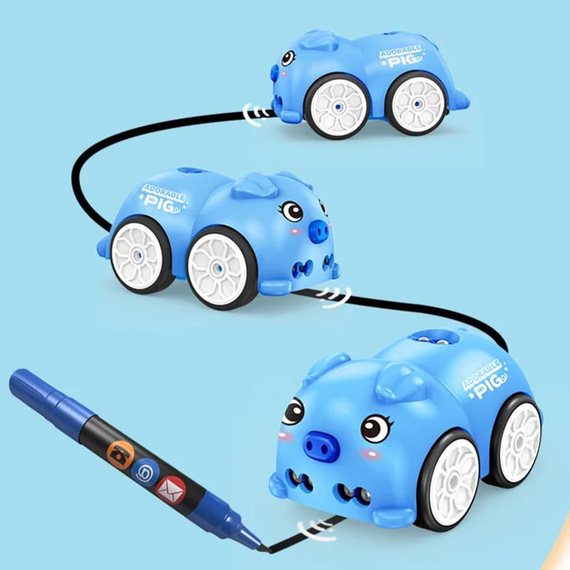 Mini voiture télécommandée cochon pour enfant