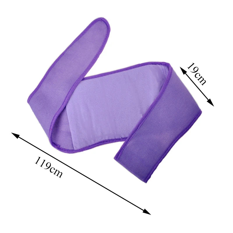 Bouillotte violette en flanelle pour abdomen