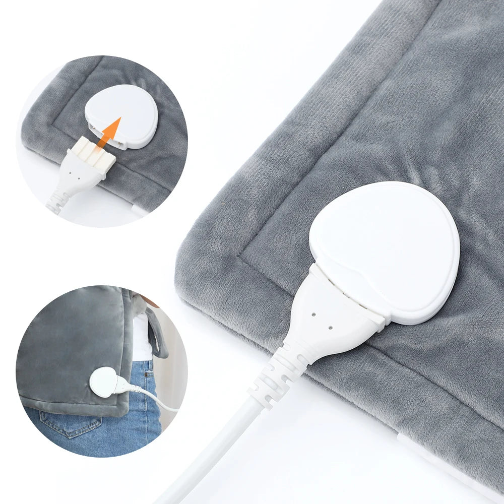 Coussin chauffant électrique anti-douleur doux et polyvalent