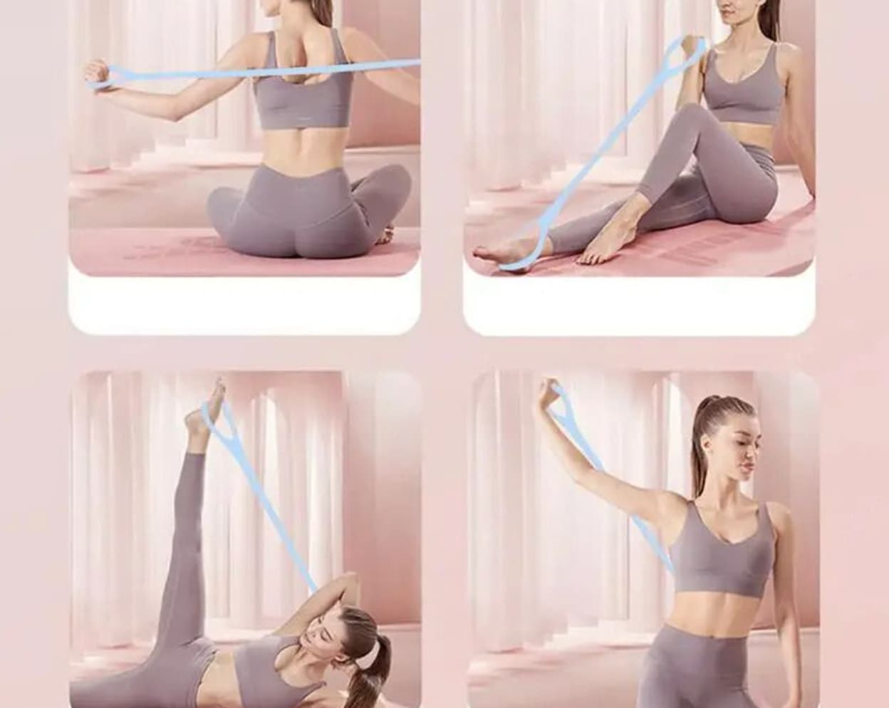 Élastique de résistance de Yoga et Pilates pour femme
