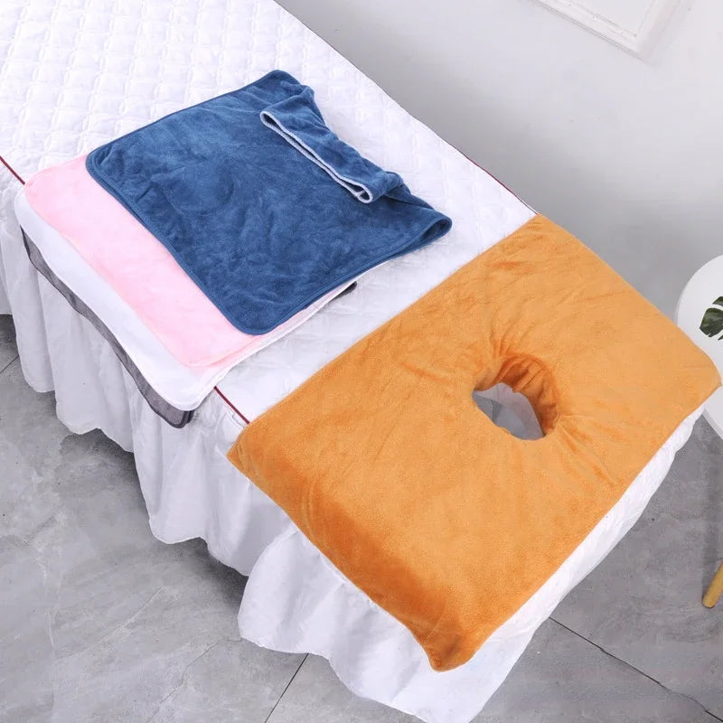 Serviette de visage pour table de massage
