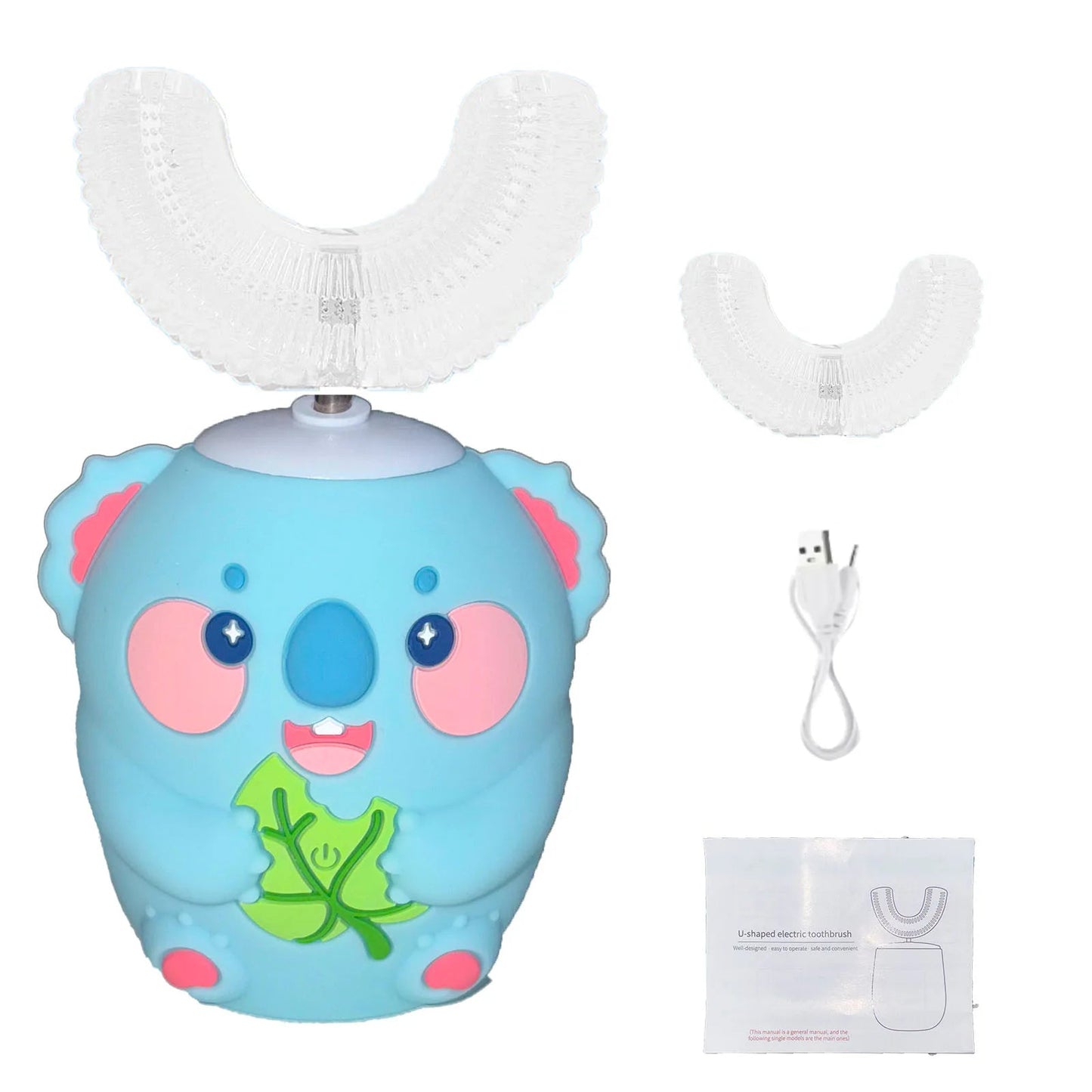 Brosse à dents électrique pour enfant en forme de U