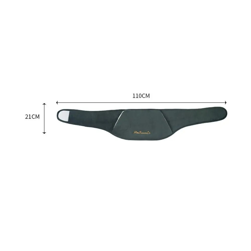 Bouillotte ceinture verte en flanelle