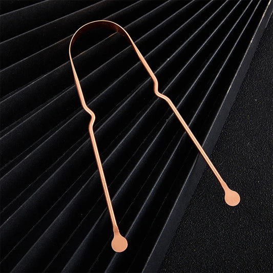 Nettoyeur de bouche pour langue rose en cuivre