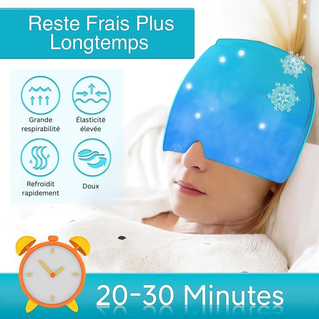 Bonnet anti migraine pour soulager rapidement les maux de tête