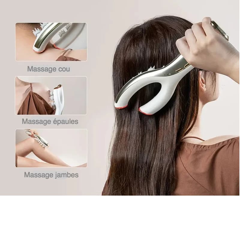 Appareil de massage de tête à micro-courant polyvalent