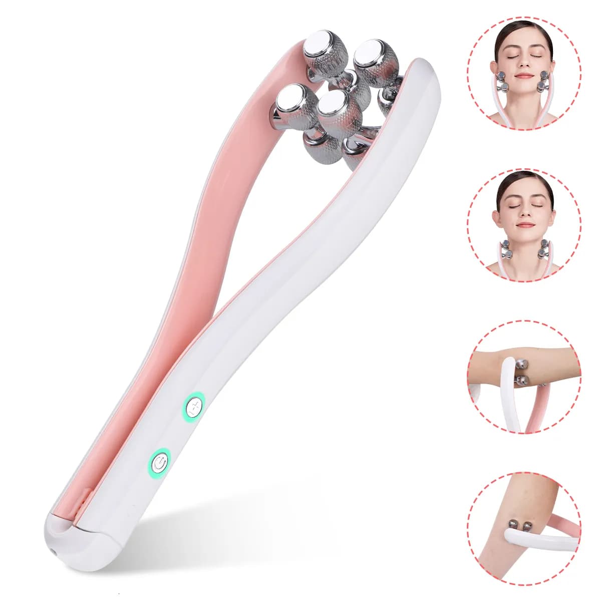 Appareil massage visage ergonomique de style rouleau