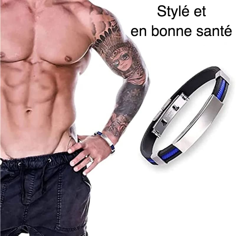 Bracelet magnétique anti-douleurs inox – soulagement naturel quotidien