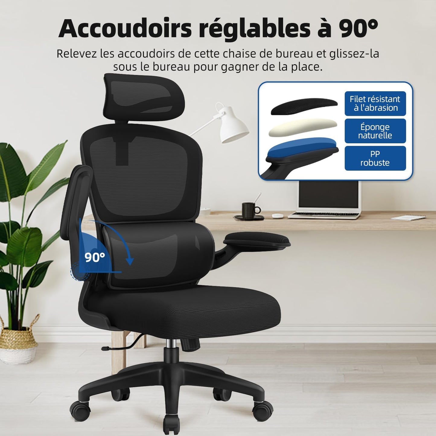 LA CHAISE DE BUREAU ERGONOMIQUE