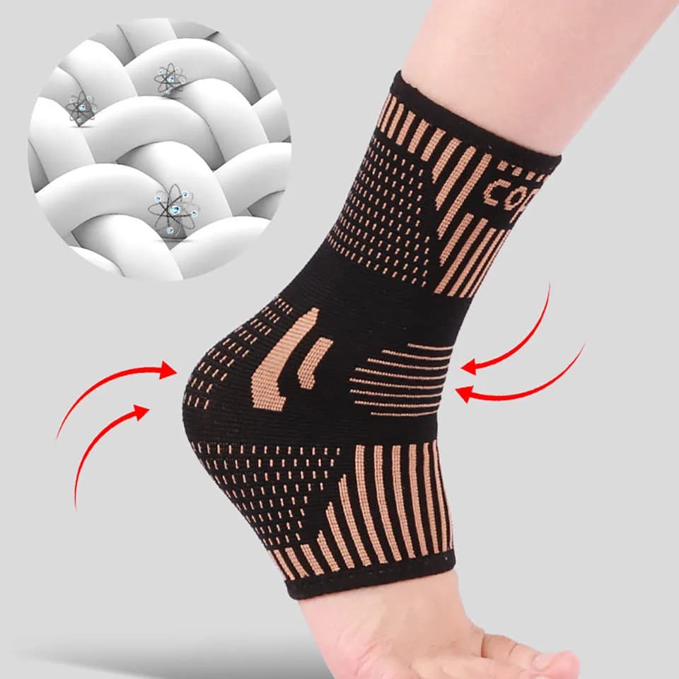 Chaussette orthèse de compression courte à bout ouvert
