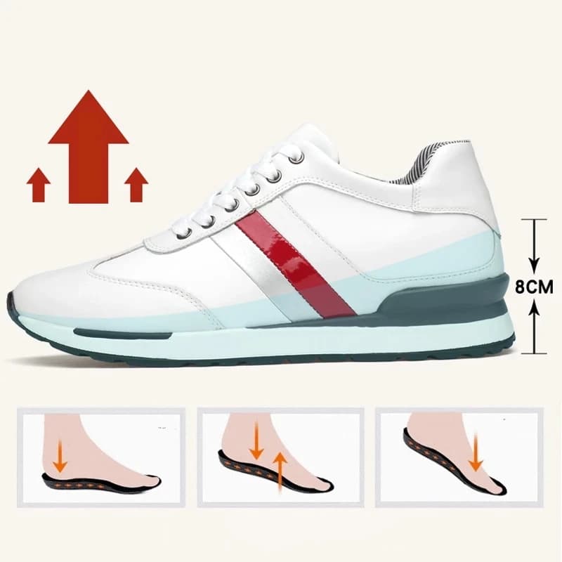 Chaussures orthopédiques avec talon rehaussé pour homme