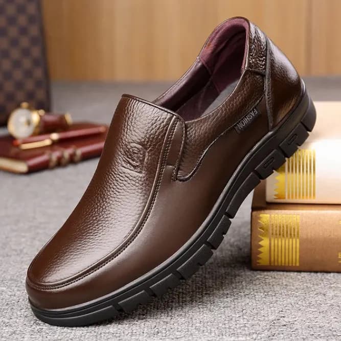 Chaussures orthopédiques en cuir pour homme