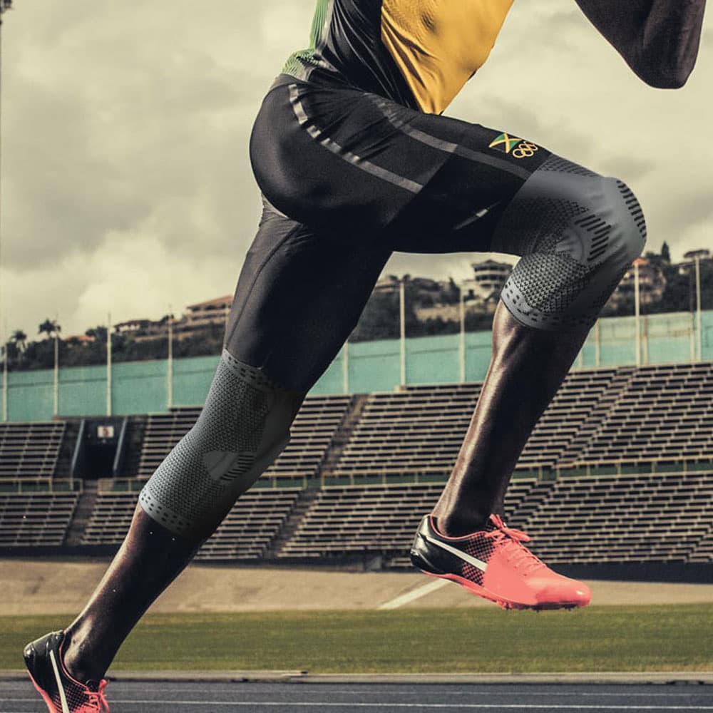 Genouillère de compression professionnelle, attelle de soutien