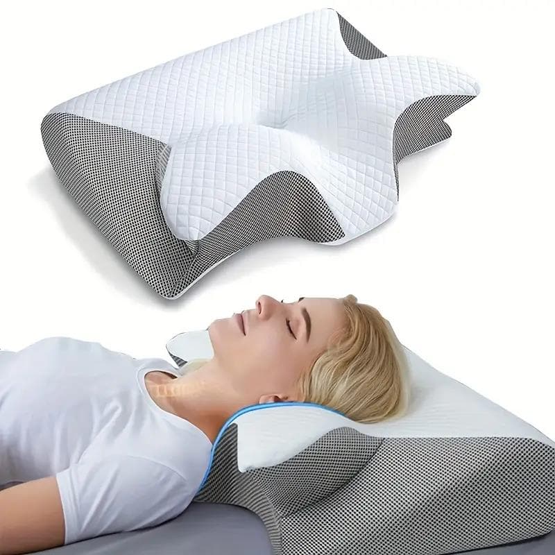 Oreiller cervical anti-ronflement mémoire de forme – ergonomique sommeil réparé