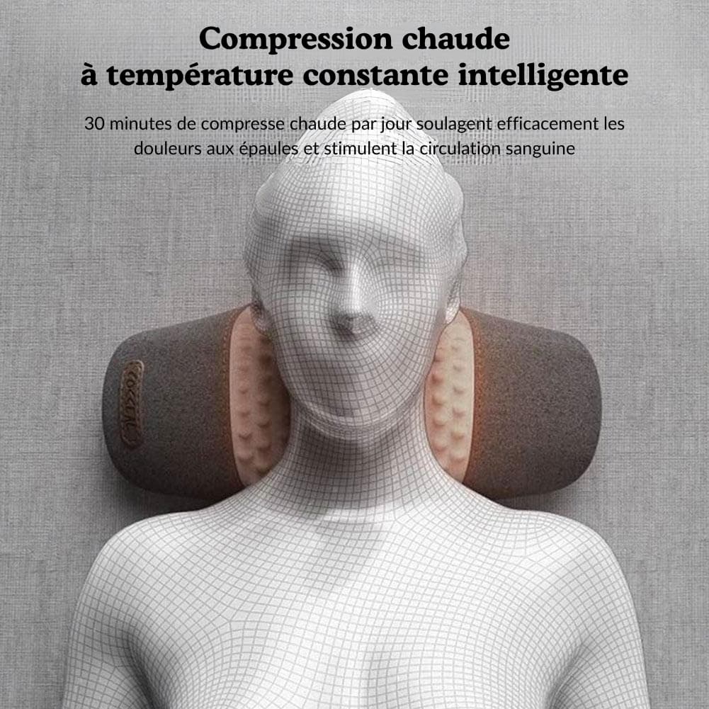 Appareil massage pour cervicales avec chauffage et vibrations