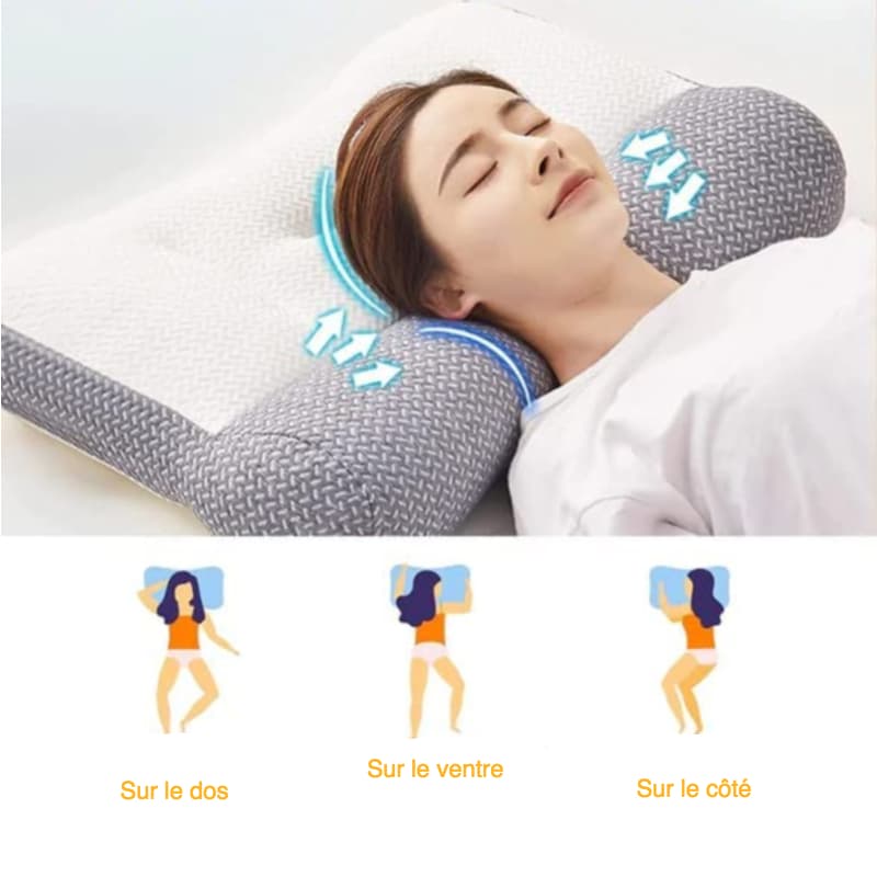 Oreiller ergonomique de soutien des cervicales