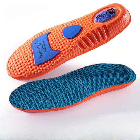 Semelle anti douleur orange ergonomique et respirante